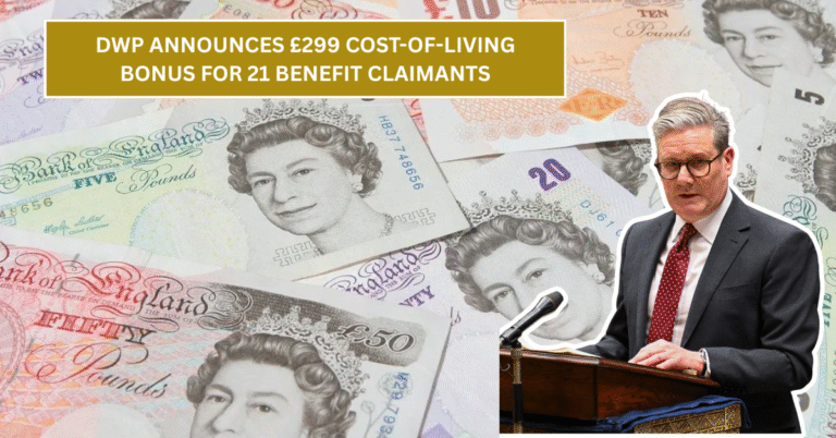DWP Announces £299 Cost-of-Living Bonus for 21 Benefit Claimants Including UC, PIP, and Pension Credit