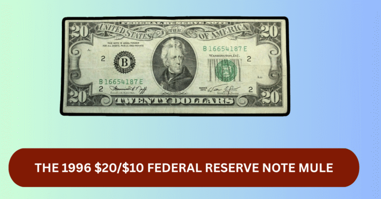 The 1996 $20/$10 Federal Reserve Note Mule – Two Denominations on One Bill and Why It Fetched $161,000